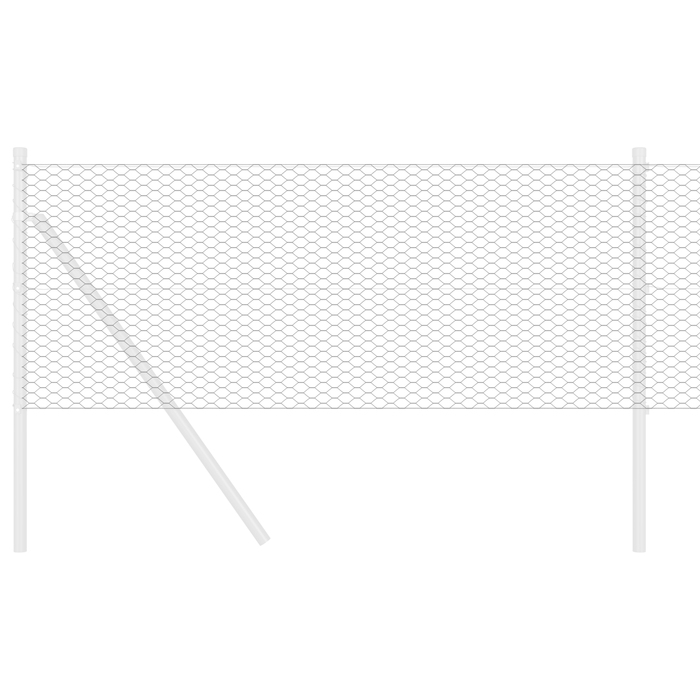 Gard Hexagonal Gri 0.5x10 m Oțel - WALTI WALTI