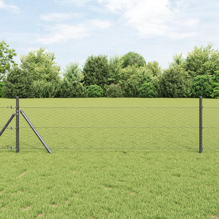 Gard Hexagonal Gri 0.5x10 m Oțel - WALTI WALTI