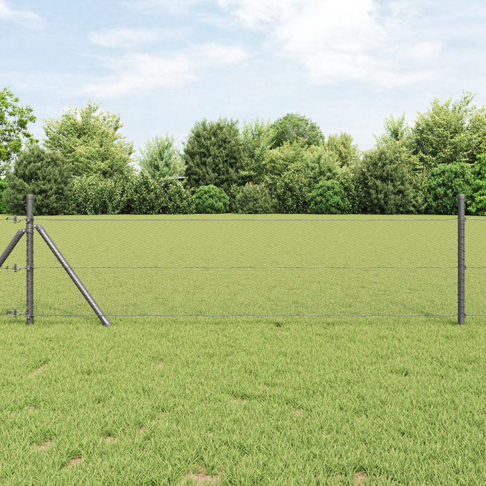 Gard hexagonal gri 0.6x10 m Oțel - WALTI WALTI