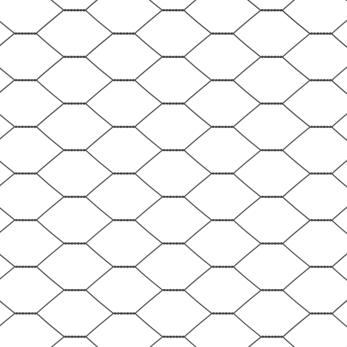 Gard hexagonal gri 0.8x10 m din oțel - WALTI WALTI