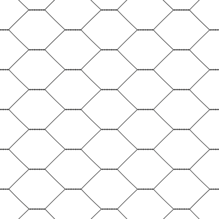 Gard Hexagonal Gri 0.8x10 m Oțel - WALTI WALTI