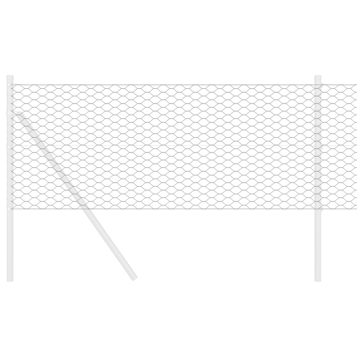 Gard Hexagonal Gri 0.8x10 m Oțel - WALTI WALTI