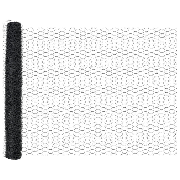 Gard hexagonal gri 1x10 m Oțel - WALTI WALTI