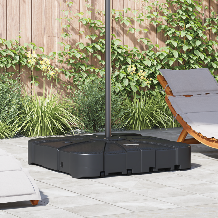 Set bază pentru parasol cantilever 2 pcs Negru 88 x 88 x 19 cm - WALTI WALTI