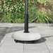 Bază de Parasol cu Roți pentru Stâlpi de 37/42/52/58mm Gri Deschis Beton - WALTI WALTI