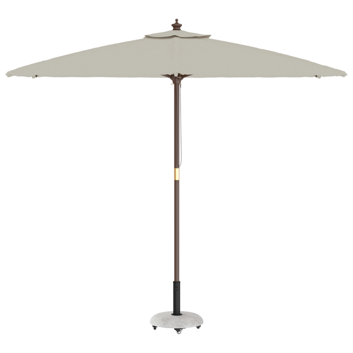 Bază de Parasol cu Roți pentru Stâlpi de 37/42/52/58mm Gri Deschis Beton - WALTI WALTI