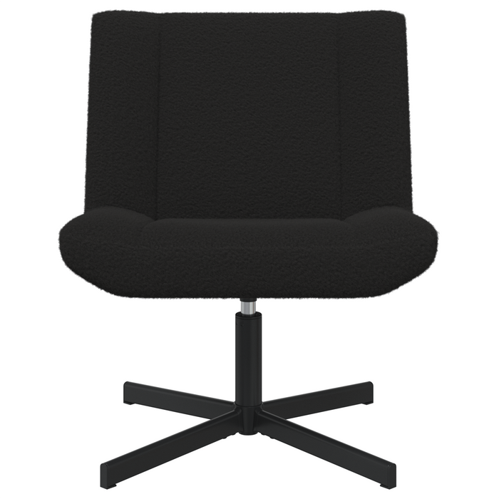 scaun accent Negru Țesătură, Metal Mediu Pivotant Scaun accent - WALTI WALTI