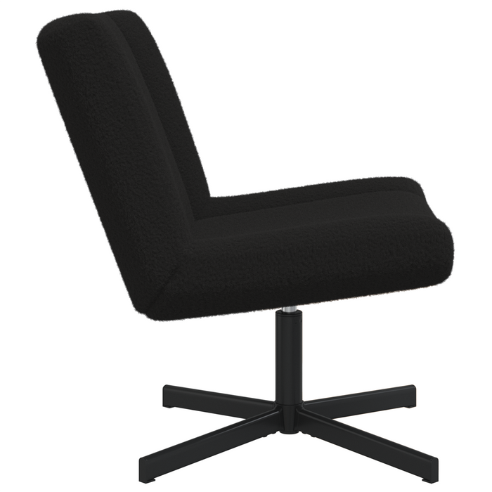 scaun accent Negru Țesătură, Metal Mediu Pivotant Scaun accent - WALTI WALTI
