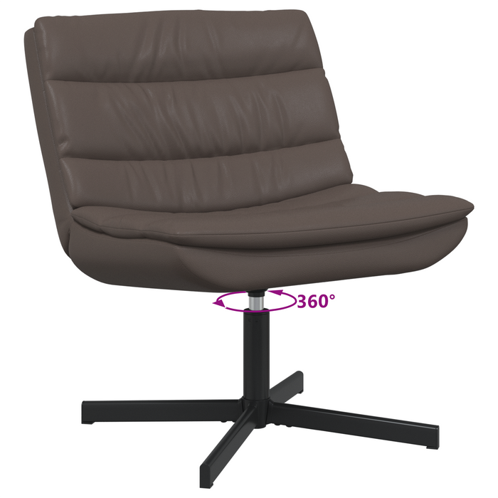 Scaun Pivotant Maro Chocolate Piele artificială Mediu Ergonomic - WALTI WALTI