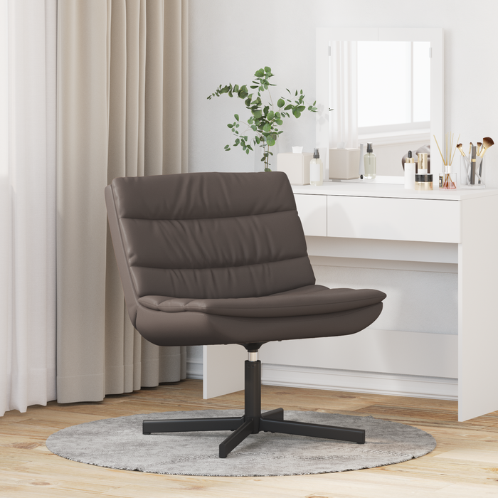 Scaun Pivotant Maro Chocolate Piele artificială Mediu Ergonomic - WALTI WALTI