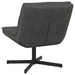 Scaun Rotativ Negru Jet Poliester, Metal Standard Rotativ - WALTI WALTI