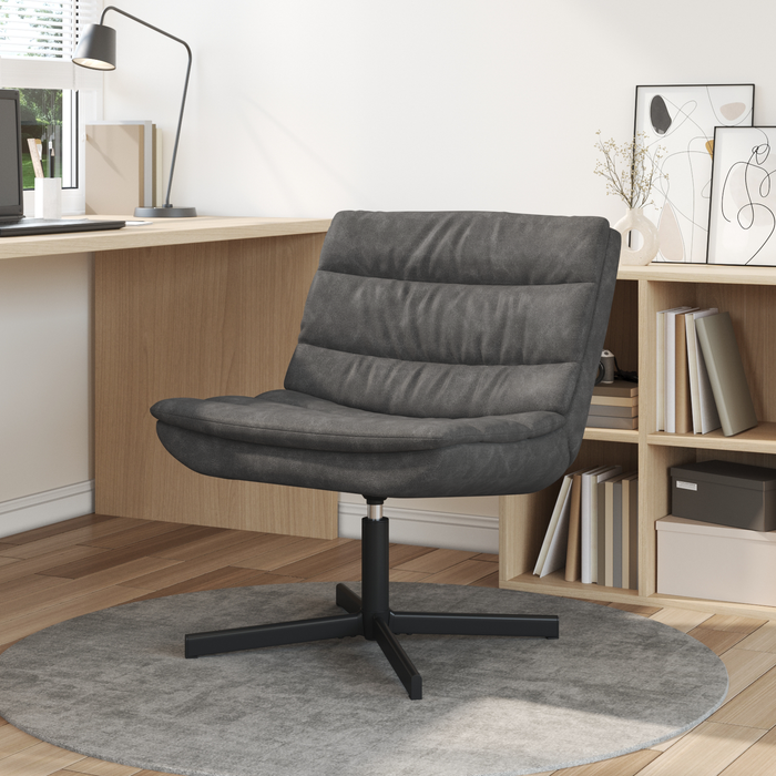 Scaun Rotativ Negru Jet Poliester, Metal Standard Rotativ - WALTI WALTI