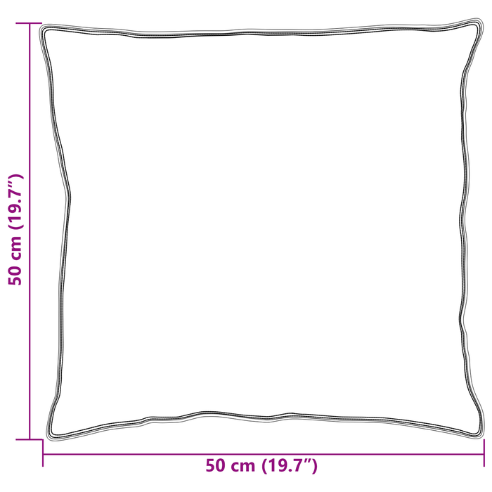 Perne 2 pcs Alb 50 x 50 cm 130gsm 100% bumbac - WALTI WALTI