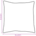 Perne 2 pcs Alb 65 x 65 cm 130gsm 100% bumbac - WALTI WALTI
