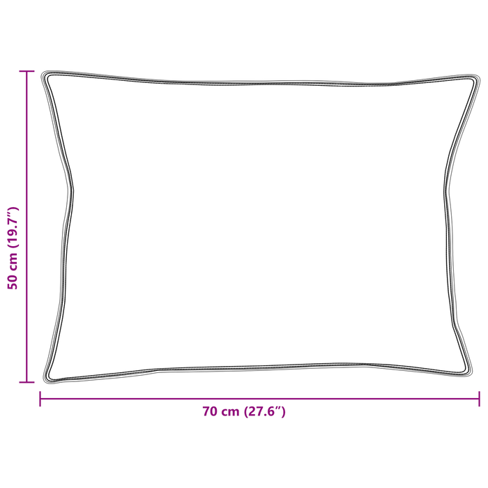 Pernă cu pernă Alb 50 x 70 cm 130gsm 100% bumbac - WALTI WALTI