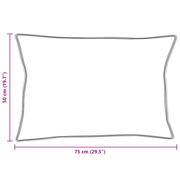 Pernă Alb 50 x 75 cm 130gsm 100% bumbac - WALTI WALTI