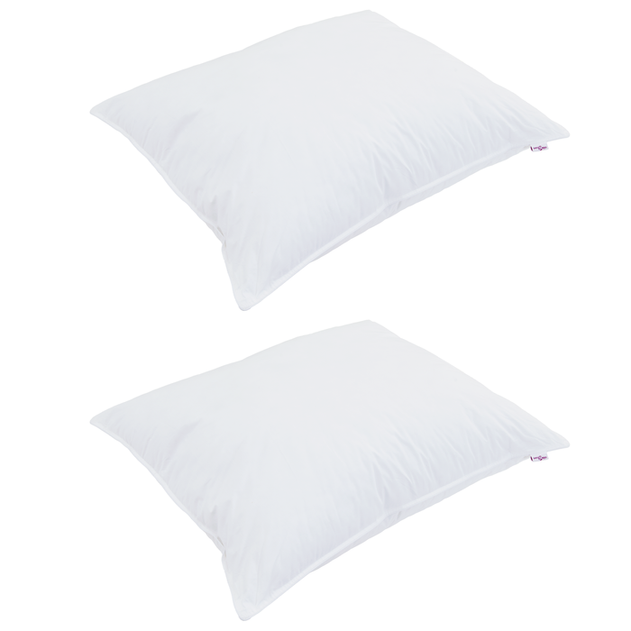 Perne cu pernă 2 pcs Alb 40 x 60 cm 130gsm 100% bumbac - WALTI WALTI