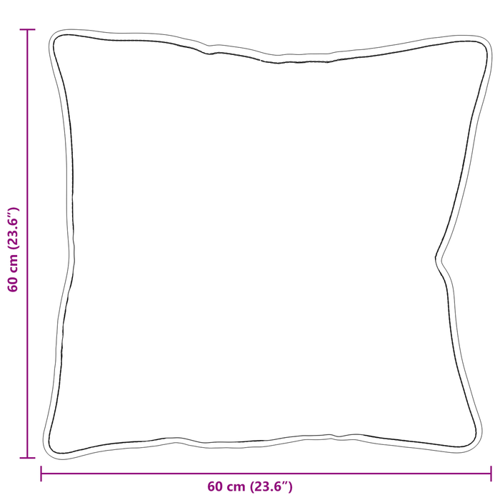 Perne 2 pcs Alb 60 x 60 cm - WALTI WALTI