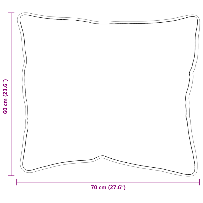 Perne 2 pcs Alb 60 x 70 cm - WALTI WALTI