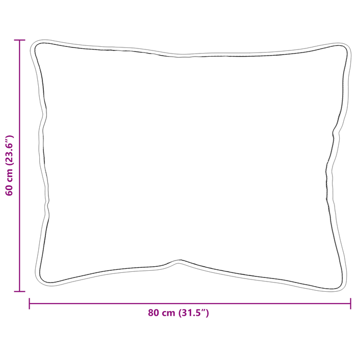 Perne 2 pcs Alb 60 x 80 cm - WALTI WALTI