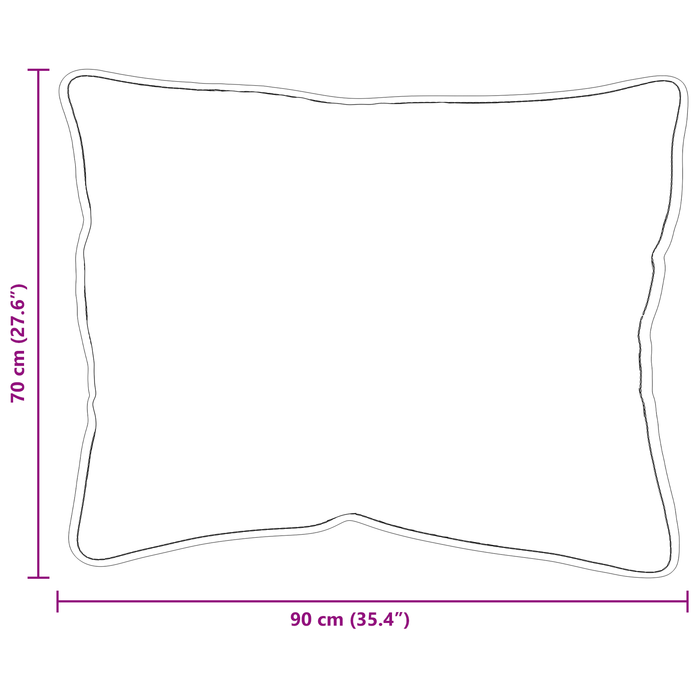 Perne 2 pcs Alb 70 x 90 cm - WALTI WALTI