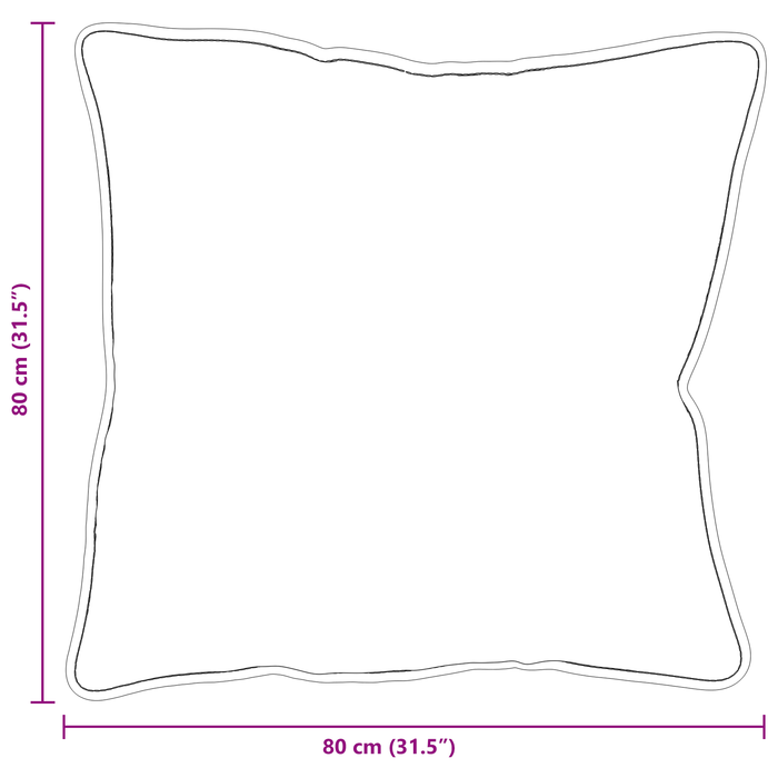 Perne 2 pcs Alb 80 x 80 cm - WALTI WALTI
