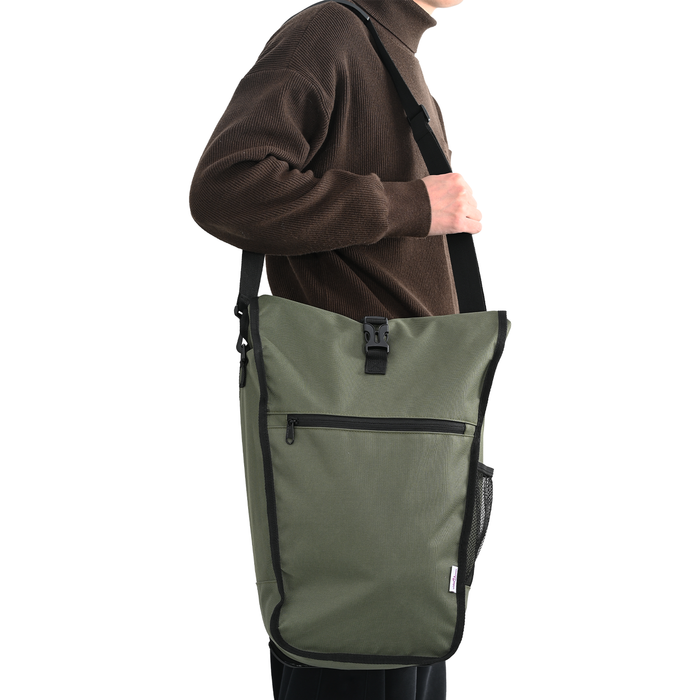 Geanta pentru Bicicletă pentru Suport Pannier 20 L Verde Măslin 34x16x59 cm - WALTI WALTI
