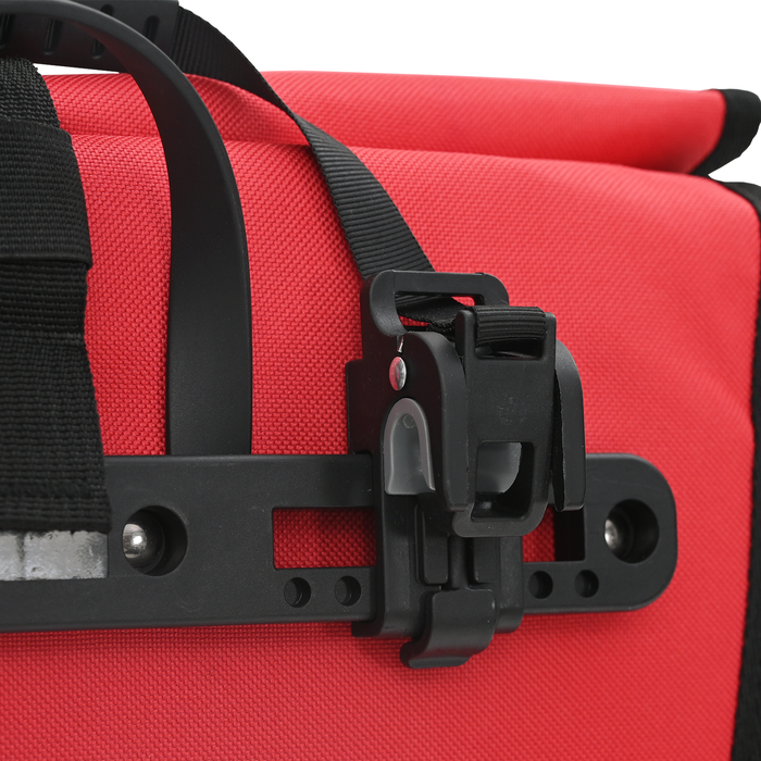 Geanta de bicicletă pentru rack de pannier 20 L Roșie 34x16x59 cm - WALTI WALTI