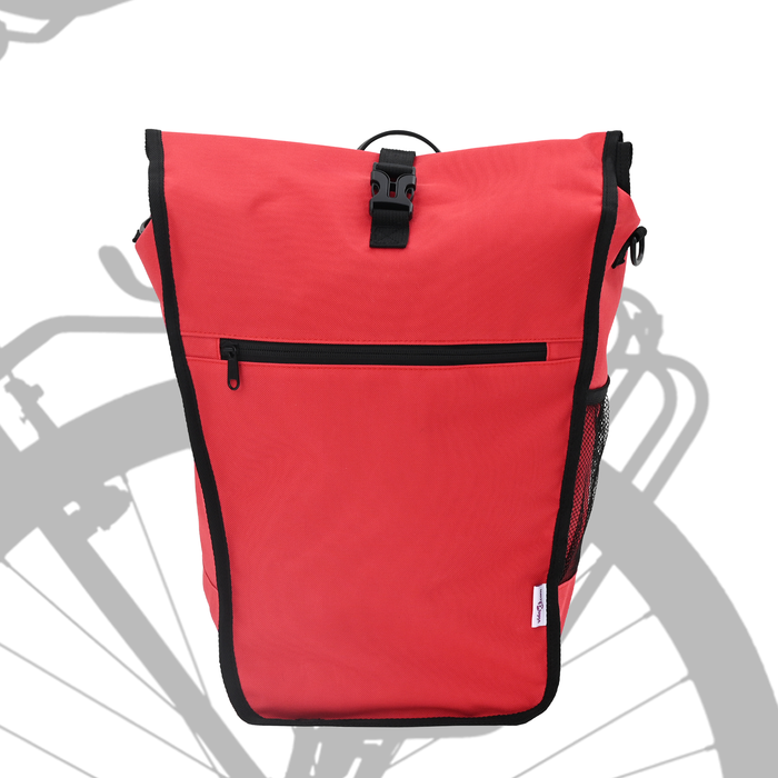 Geanta de bicicletă pentru rack de pannier 20 L Roșie 34x16x59 cm - WALTI WALTI
