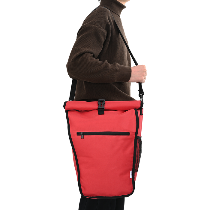 Geanta de bicicletă pentru rack de pannier 20 L Roșie 34x16x59 cm - WALTI WALTI