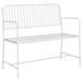 Bancă Alb Metal 103.5 x 51.5 x 90 cm Durabil Bancă de exterior - WALTI WALTI