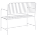 Bancă Alb Metal 103.5 x 51.5 x 90 cm Durabil Bancă de exterior - WALTI WALTI