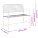 Bancă Alb Metal 103.5 x 51.5 x 90 cm Durabil Bancă de exterior - WALTI WALTI