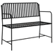 Bancă de exterior Neagră Metal Standard Durabilă - WALTI WALTI