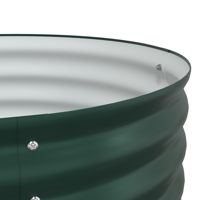 Pat Ridicat pentru Grădină Verde 160x80x81 cm din Oțel Galvanizat - WALTI WALTI