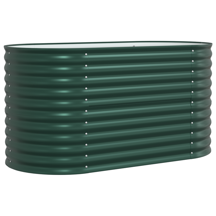 Pat Ridicat pentru Grădină Verde 160x80x81 cm din Oțel Galvanizat - WALTI WALTI