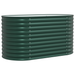 Pat Ridicat pentru Grădină Verde 160x80x81 cm din Oțel Galvanizat - WALTI WALTI