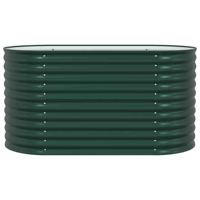 Pat Ridicat pentru Grădină Verde 160x80x81 cm din Oțel Galvanizat - WALTI WALTI