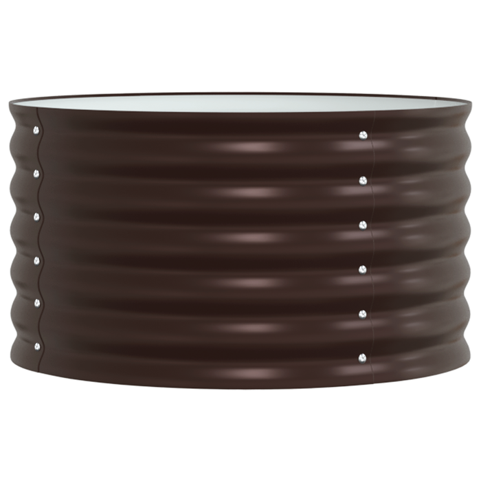 Răsad pentru Grădină Maro 80x80x44 cm din Oțel Galvanizat - WALTI WALTI
