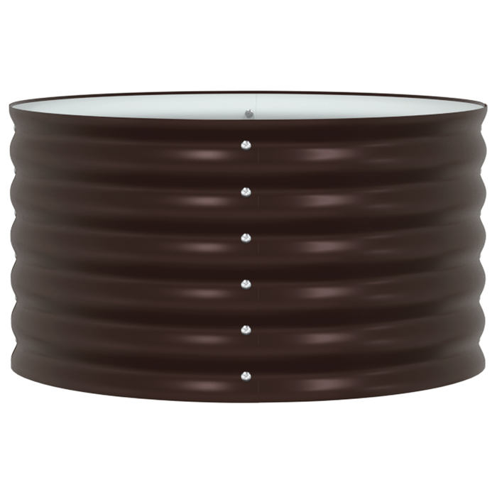 Răsad pentru Grădină Maro 80x80x44 cm din Oțel Galvanizat - WALTI WALTI