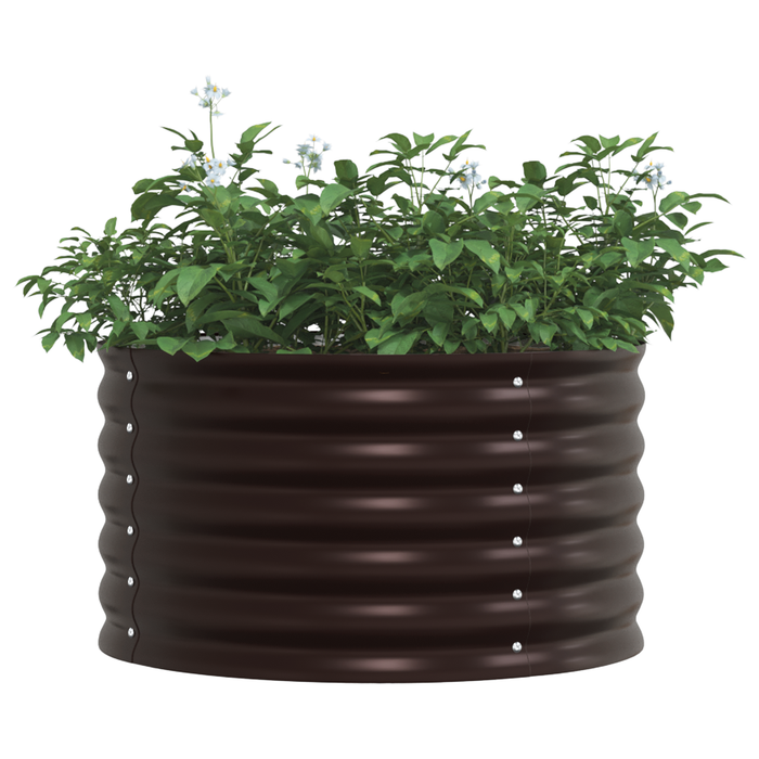 Răsad pentru Grădină Maro 80x80x44 cm din Oțel Galvanizat - WALTI WALTI