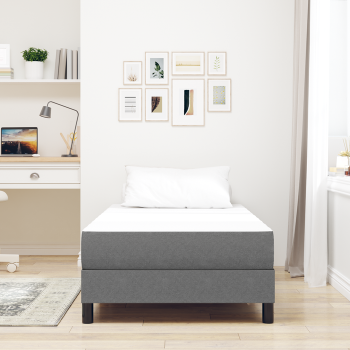 Saltea cu arcuri pocket gri deschis medie 80x200x20 cm textil - WALTI WALTI
