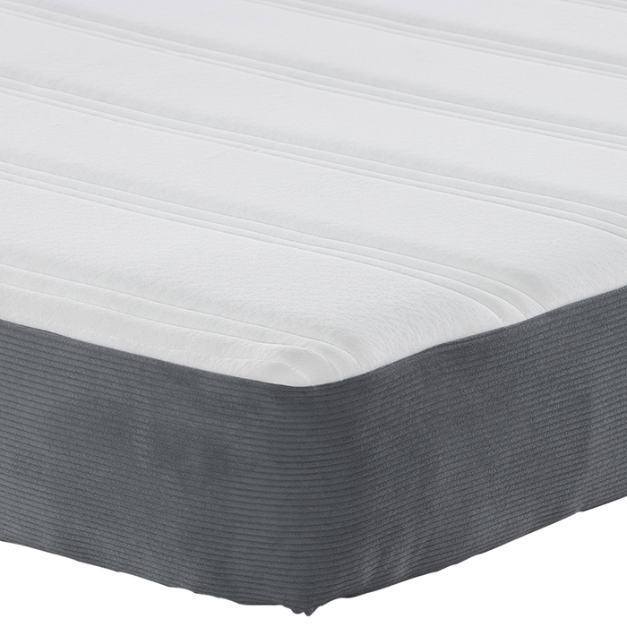 Saltea cu arcuri pocket gri închis medie 90x190x20 cm textil - WALTI WALTI