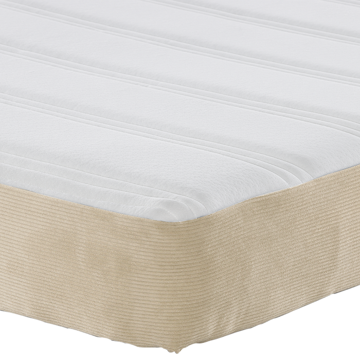 Saltea cu arcuri pocket vidaXL Verde deschis Gri Medie 90x200x20 cm Material textil - WALTI WALTI
