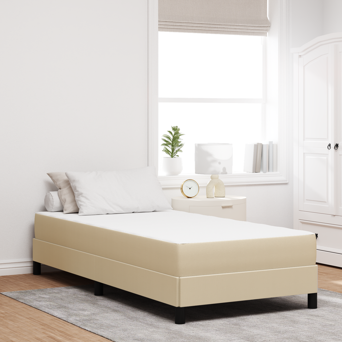 Saltea cu arcuri pocket vidaXL Verde deschis Gri Medie 90x200x20 cm Material textil - WALTI WALTI