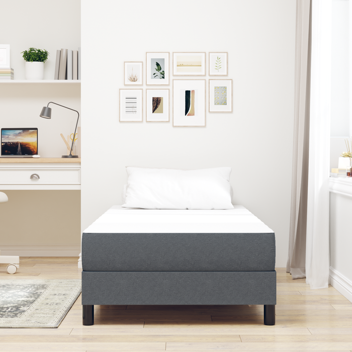Saltea arcuri pocket gri închis medie 100x200x20 cm textil - WALTI WALTI