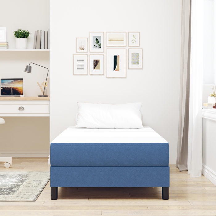 Saltea cu arcuri pocket vidaXL Albastru, medie, 100x200x20 cm, material - WALTI WALTI