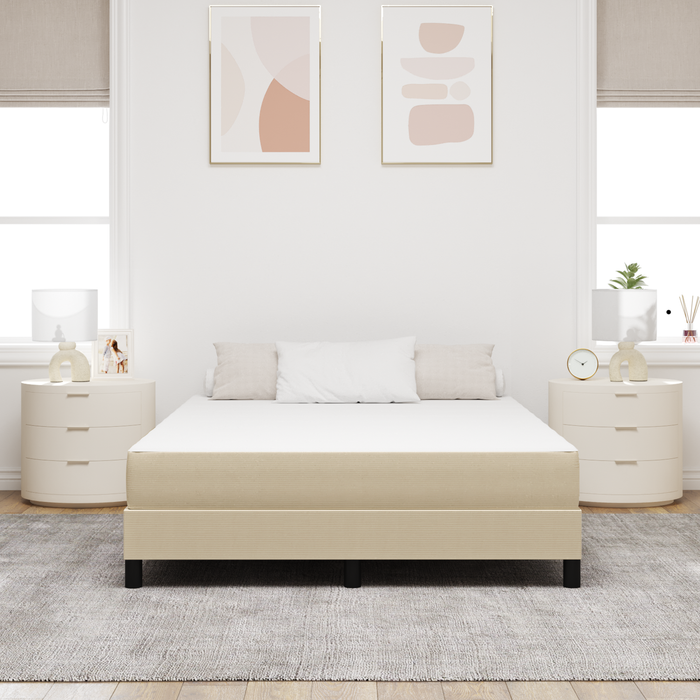 Saltea arcuri gri/verde deschis medie 140x200x20cm textil - WALTI WALTI