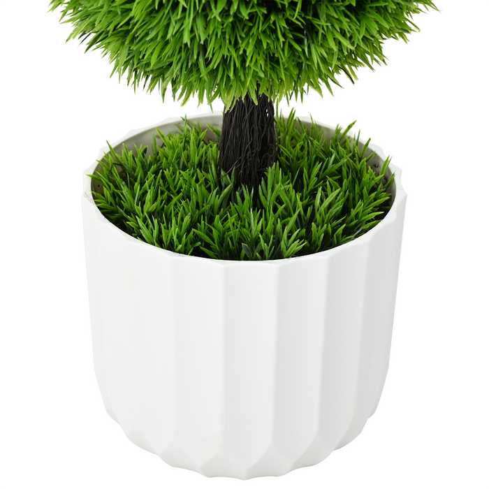 Planta artificială pin sculptat topiar ghiveci 24x90 cm verde - WALTI WALTI