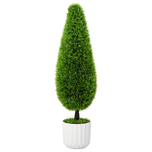 Planta artificială pin sculptat topiar ghiveci 24x90 cm verde - WALTI WALTI